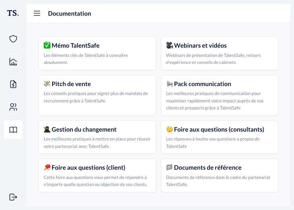 Documentation clé en main TalentSafe